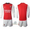 Officiële Voetbalshirt + Korte Broek Arsenal Thuis 2021-22 Lange Mouw - Kids